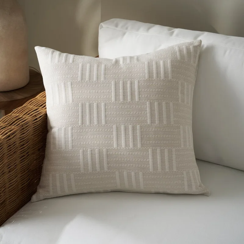 Διακοσμητική Μαξιλαροθήκη (50x50) Gofis Home Calyra Natural Μπεζ 654/06