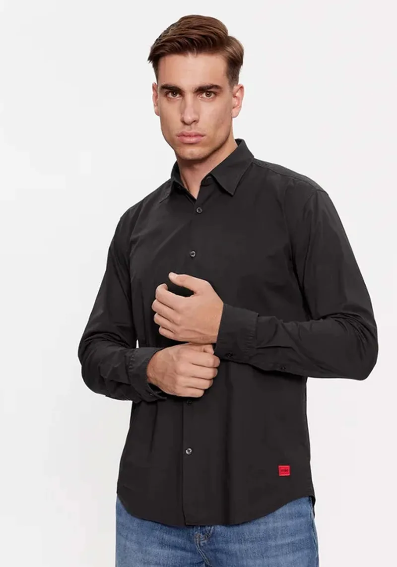 HUGO Πουκάμισο της σειράς Ermo - 50500216 001 Black