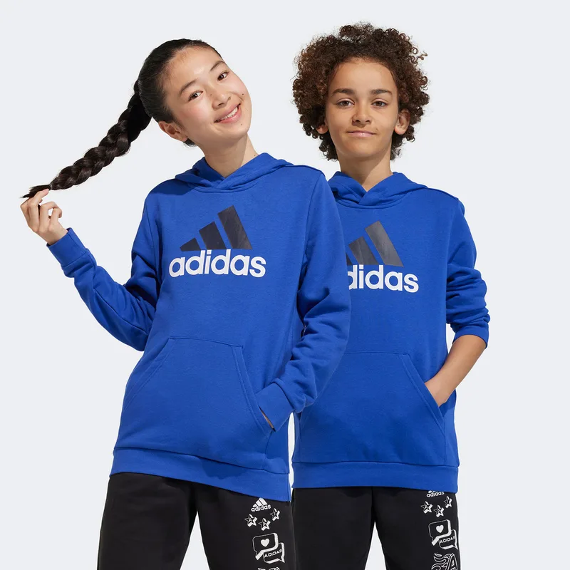 ADIDAS KIDS ESSENTIALS TWO-COLORED BIG LOGO COTTON HOODIE ΜΠΛΕ