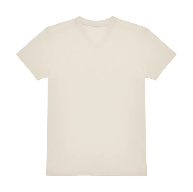 T-Shirt με V Λαιμόκοψη E150 B & C Off White
