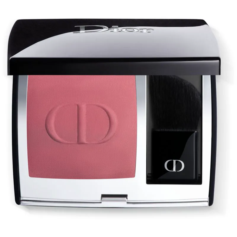 DIOR Rouge Blush συμπαγές ρουζ με πινέλο και καθρέφτη απόχρωση 962 Poison (Matte) 6 γρ
