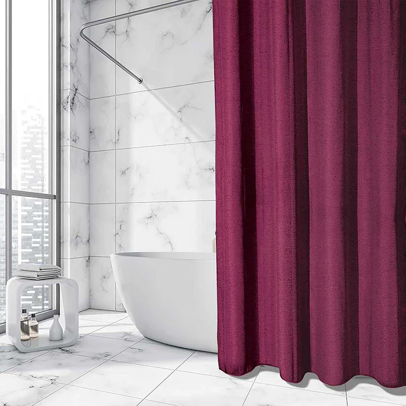 Κουρτίνα Μπάνιου 240x180 Με Τρουκς Greenwich Polo Essential 2583 Bordeaux 240x180