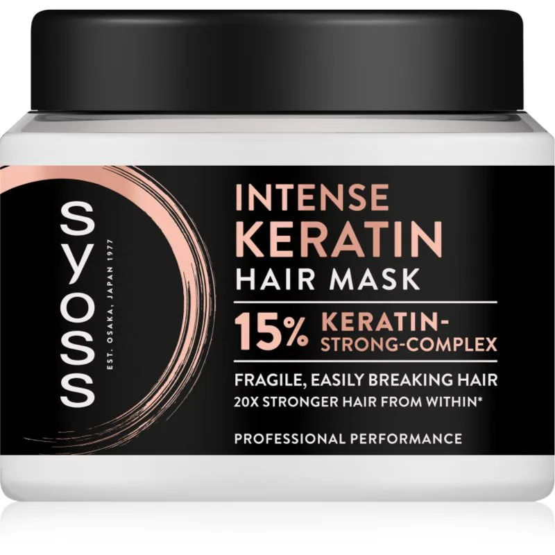 Syoss Intense Keratin εντατική μάσκα μαλλιών με κερατίνη 400 ml