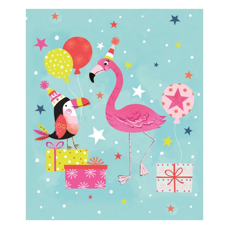 Pictura Ευχετήρια Κάρτα Ροζ Flamingo