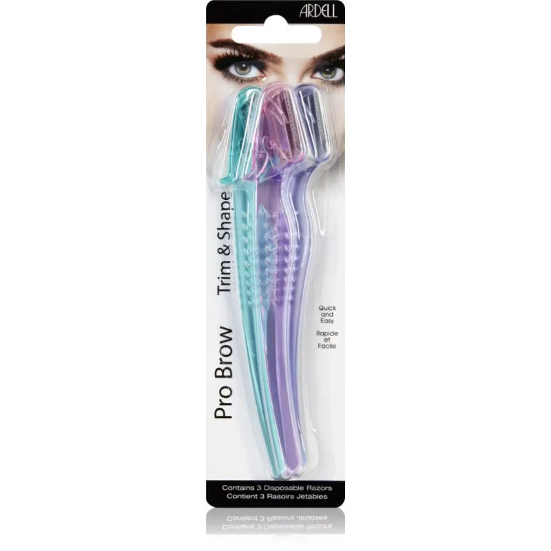 Ardell Brow Trim and Shape ξυράφι Για τα φρύδια 3 τμχ