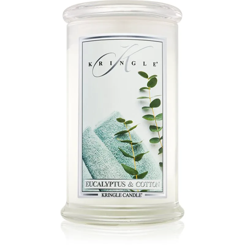 Kringle Candle Eucalyptus & Cotton αρωματικό κερί 624 γρ