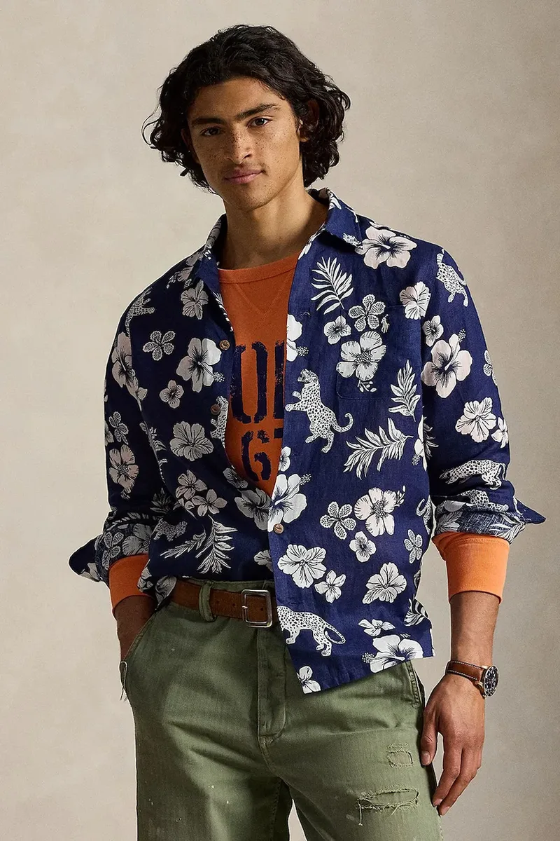 Polo Ralph Lauren πουκάμισο ανδρικό λινό