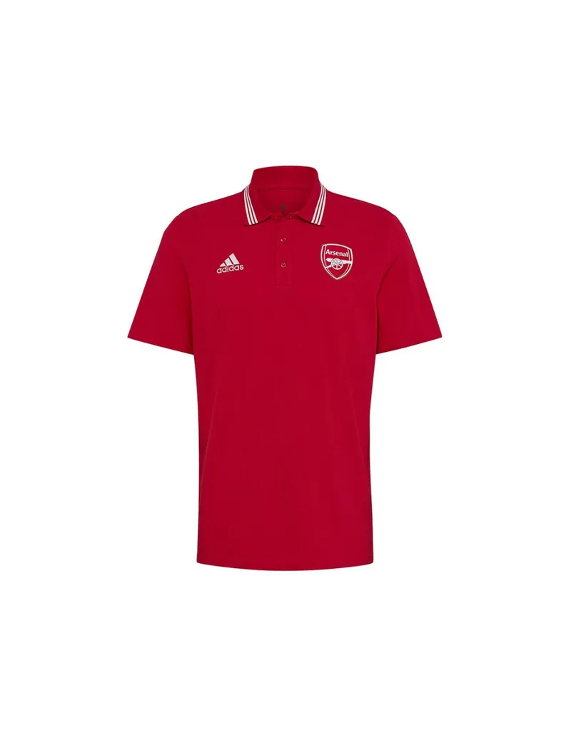 Adidas 3-Stripes Ανδρικό T-shirt Polo Κόκκινο HF4047