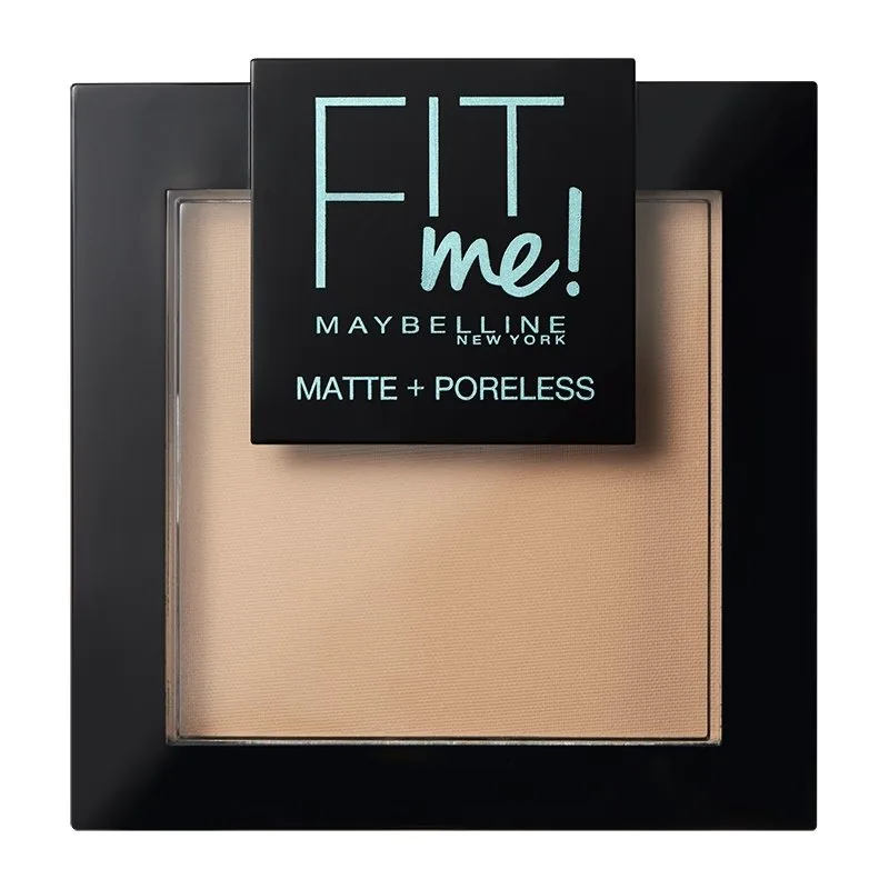 Maybelline Fit Me Matte + Poreless Pressed Powder Πούδρα για Φυσική και Ταυτόχρονα Ματ Κάλυψη 8.2gr - 120 Classic Ivory