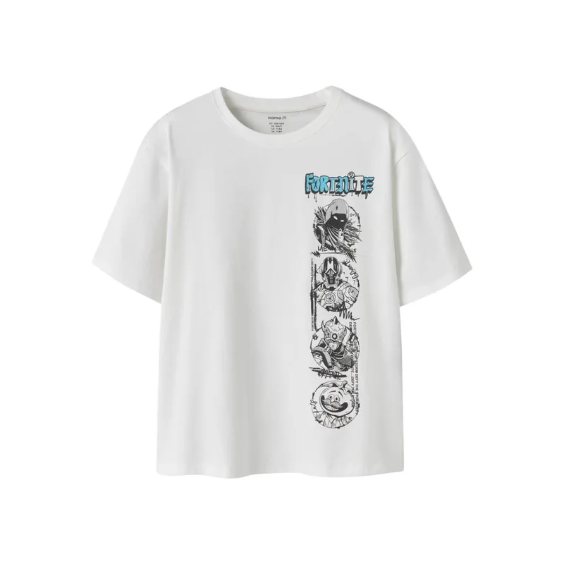 Μπλούζα μακό αγόρι FORTNITE name it-13254198-Bright White