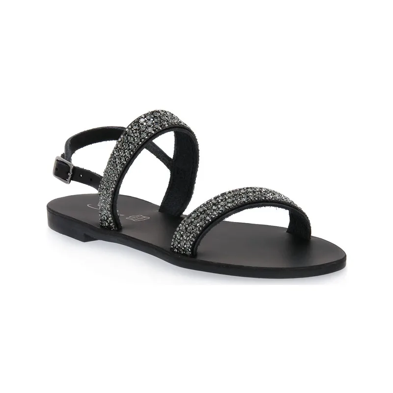 Σανδάλια χωρίς τακούνι S.piero BLACK TR SOLE