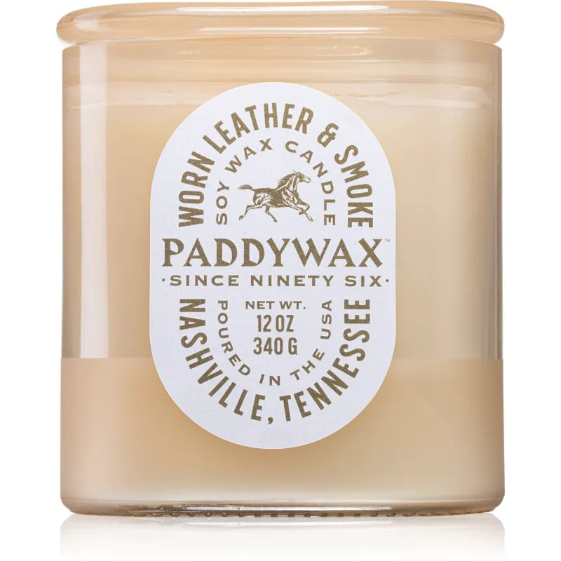 Paddywax Vista Worn Leather & Smoke αρωματικό κερί 340 γρ
