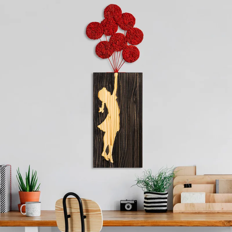 Ξύλινο Διακοσμητικό Τοίχου Banksy - 17-1 899Skl2664 34x99 cm