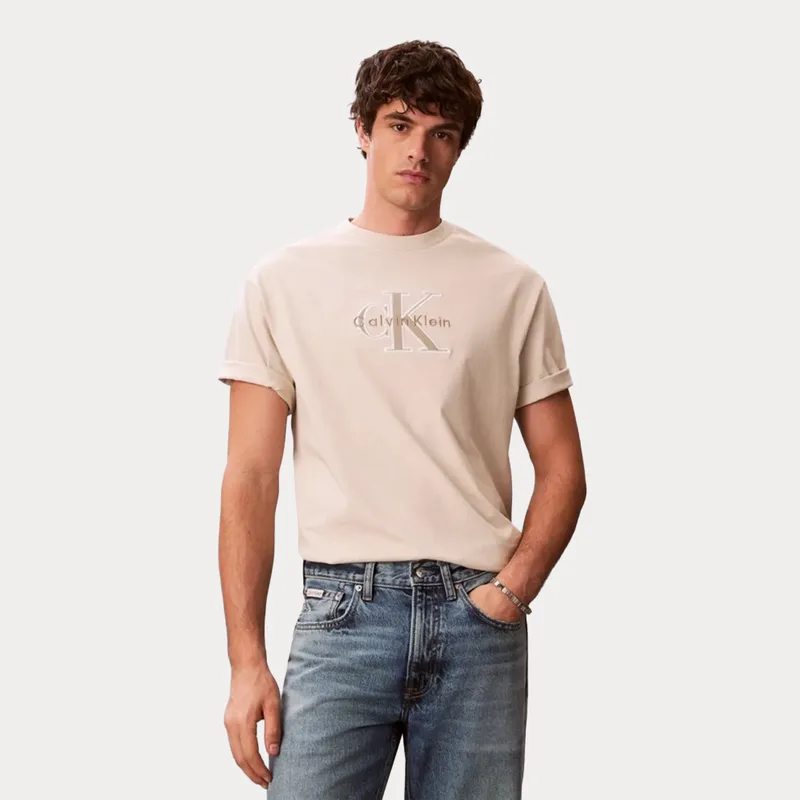 Calvin Klein 16S Elevated Monologo Ανδρικό T-Shirt (9000271187_24000)