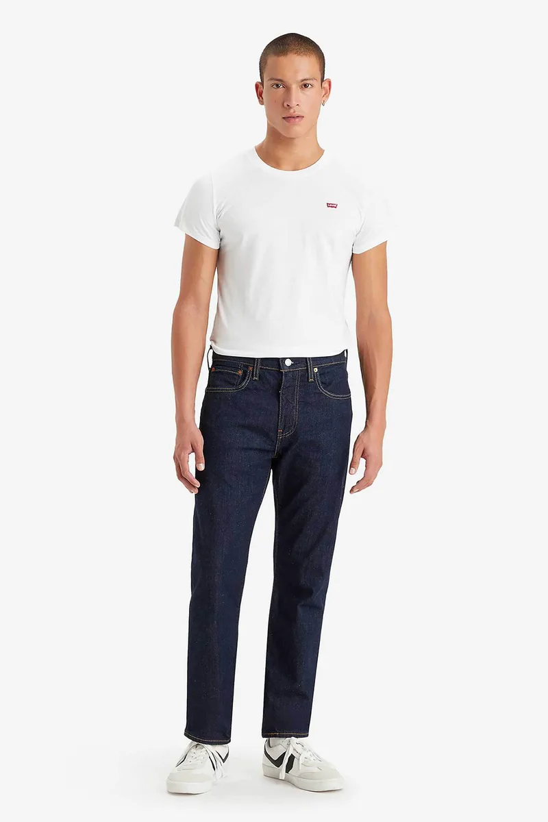 Levi's® ανδρικό τζιν παντελόνι πεντάτσεπο Regular Tapered Fit "502™" - 295070280-** Denim Blue Σκούρο