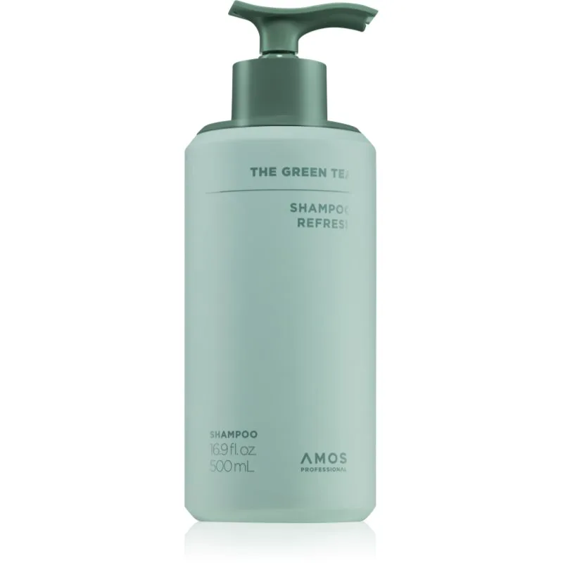 AMOS PROFESSIONAL The Green Tea Shampoo Refresh σαμπουάν κατά της τριχόπτωσης για κανονικό έως ξηρό δέρμα του κεφαλιού 500 ml