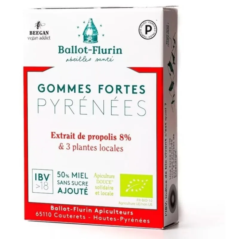Ballot-Flurin Gomme Forte Dei Pyrenees Organic Honey And Propolis 30g