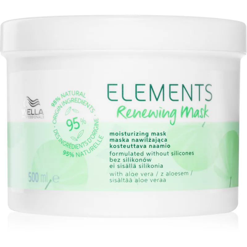 Wella Professionals Elements Renewing αποκαταστατική μάσκα Για λάμψη και απαλότητα μαλλιών 500 ml
