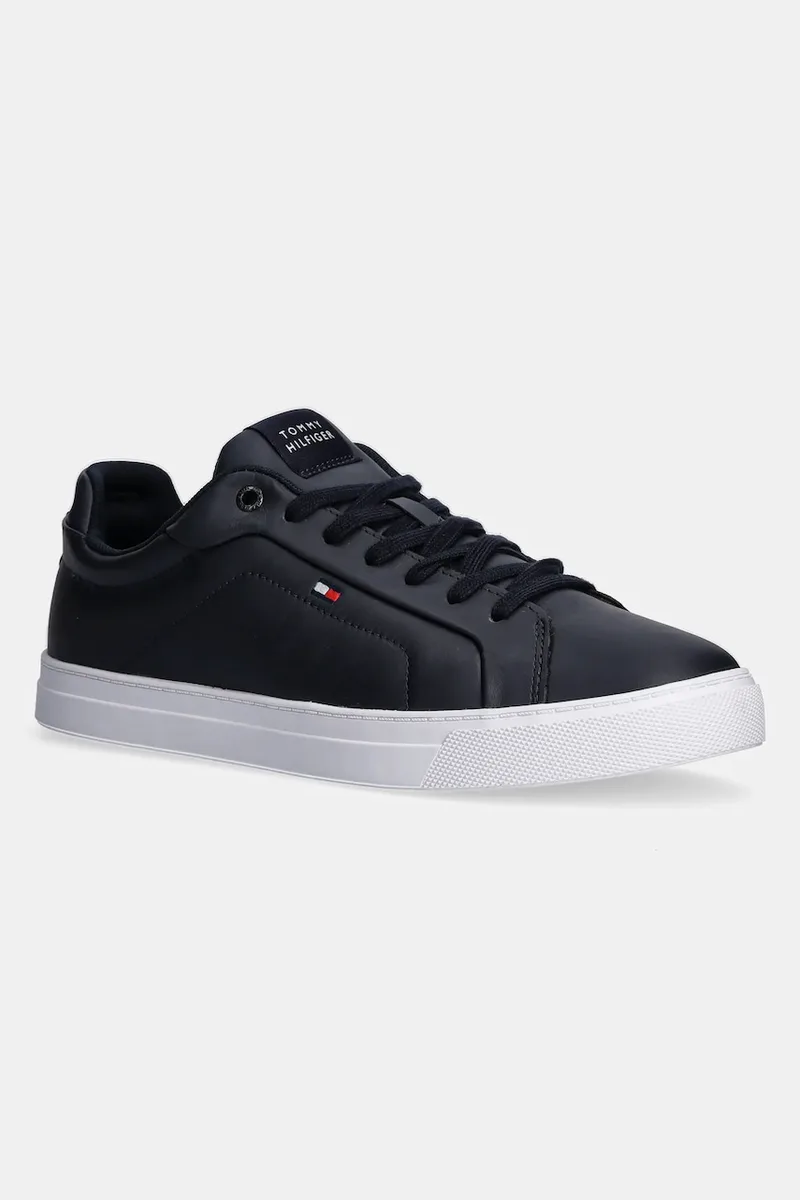 Δερμάτινα sneakers Tommy Hilfiger ICON COURT LTH FLAG ESS