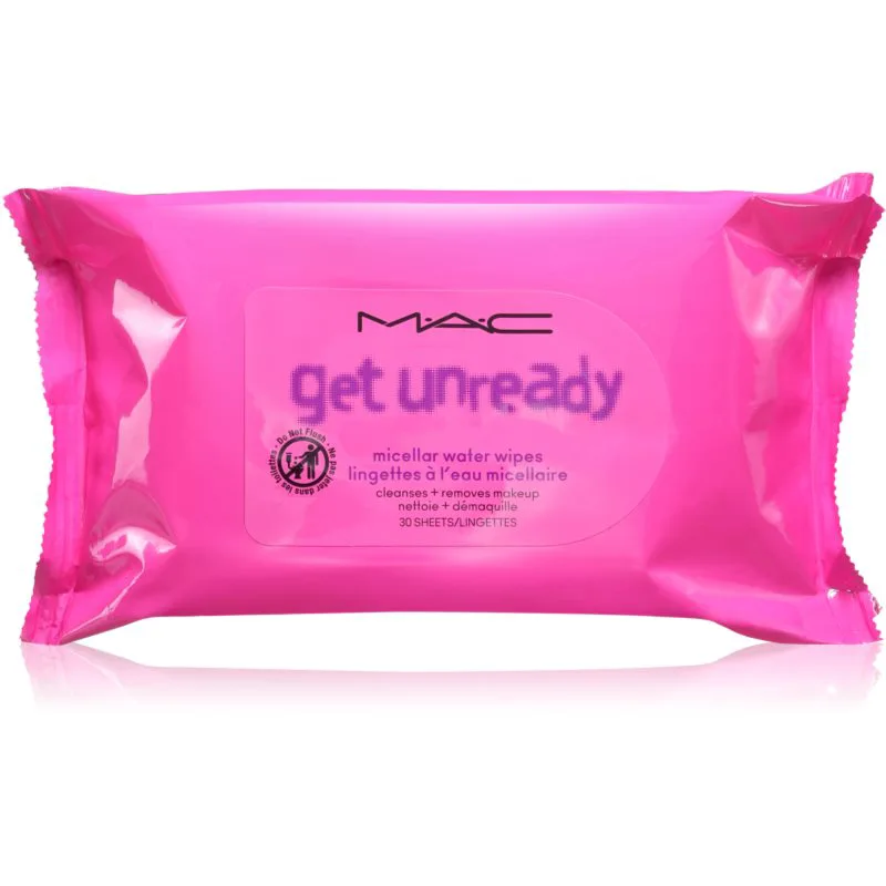 MAC Cosmetics Get Unready Micellar Water Wipes μικυλλιακά μαντηλάκια ντεμακιγιάζ 30 τμχ