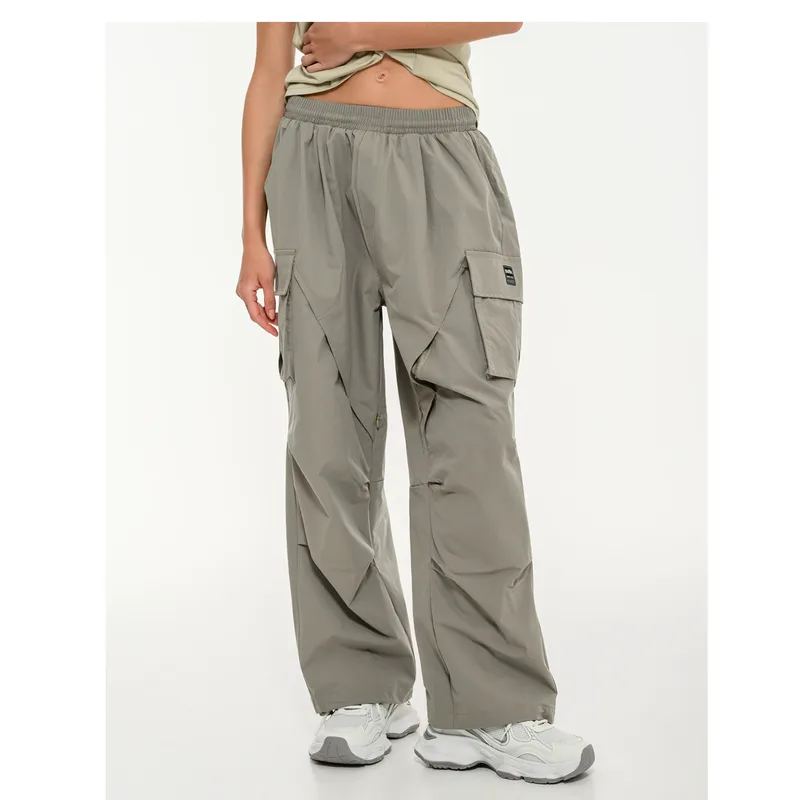 Body Talk W Woven Jogger Pants 7/8 Sage (1261-905400-00483)