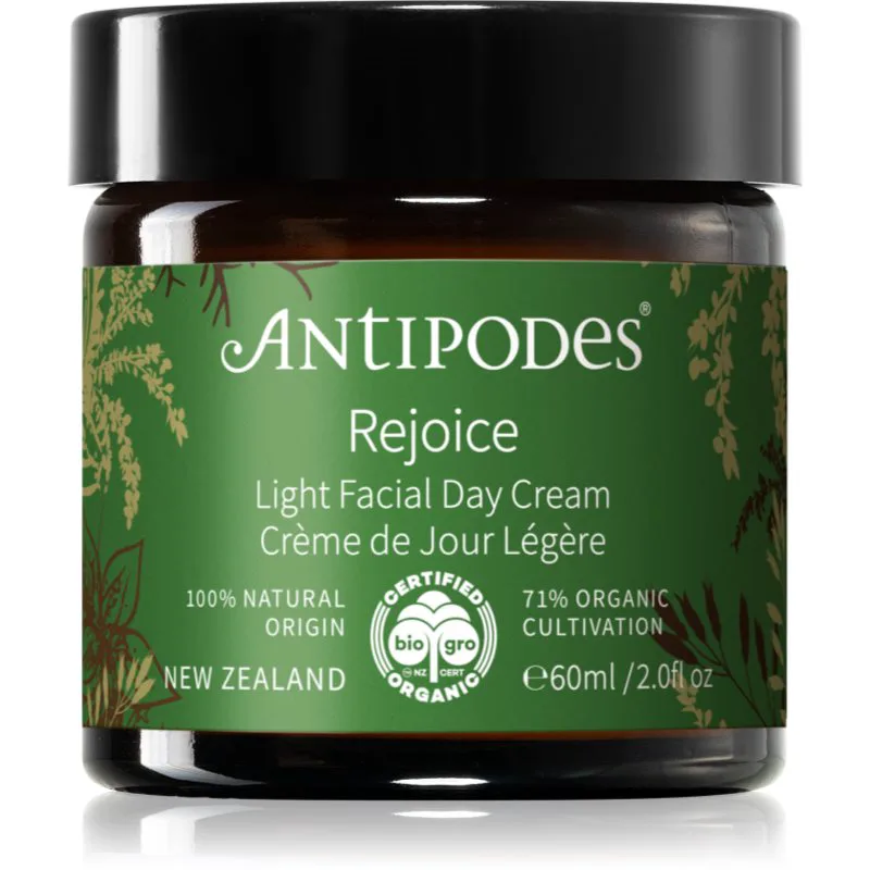 Antipodes Rejoice Light Facial Day Cream ελαφριά ενυδατική κρέμα ημέρας 60 ml
