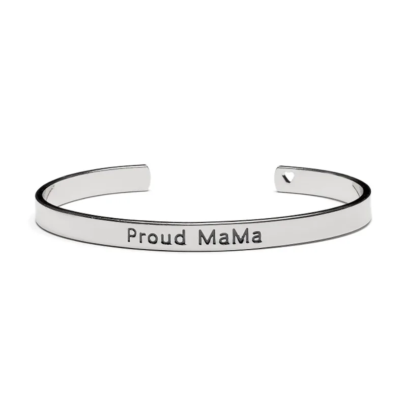 Βραχιόλι-Χειροπέδα Mama Silver Proud Mama PM-422 (Χρώμα: Ασημί ) - Proud mama - PM-422