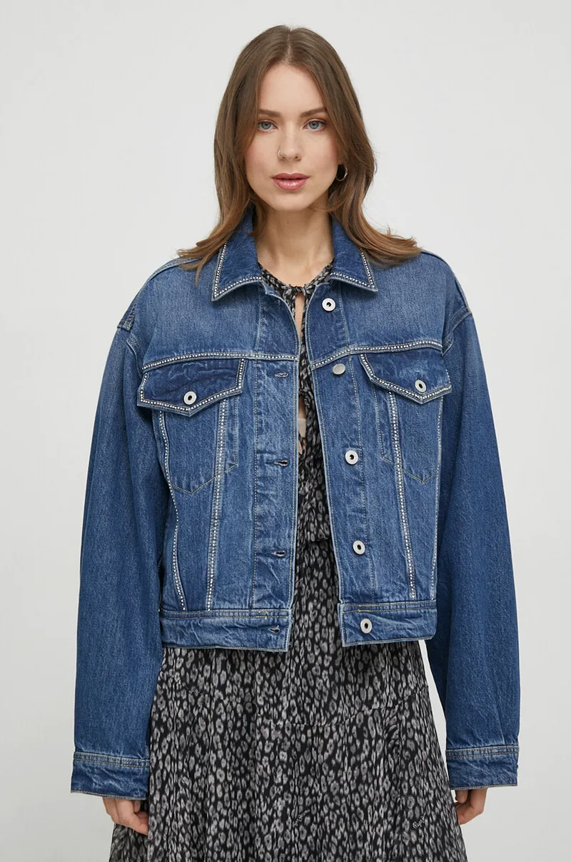 Τζιν μπουφάν Pepe Jeans TURNER SPARKLE