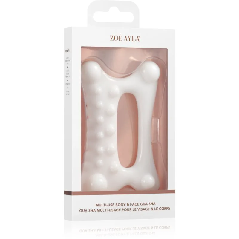 Zoë Ayla Multi-Use Body & Face Gua Sha οδηγίες για μασάζ Για πρόσωπο και σώμα 1 τμχ