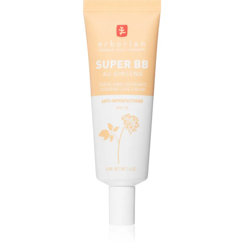 Erborian Super BB ΒΒ κρέμα για άψογη και ενιαία εμφάνιση της επιδερμίδας SPF 20 απόχρωση Nude 40 ml