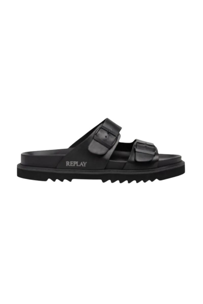 REPLAY Sandals Hallan City Double‑Band – Μαύρο-GMF5Z.003.C0001S-BLACK