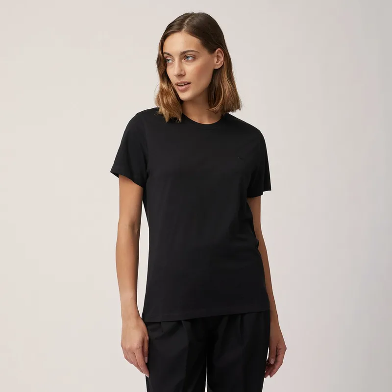 Harmont & Blaine Γυναικείο T-Shirt Regular Fit σε Μαύρο