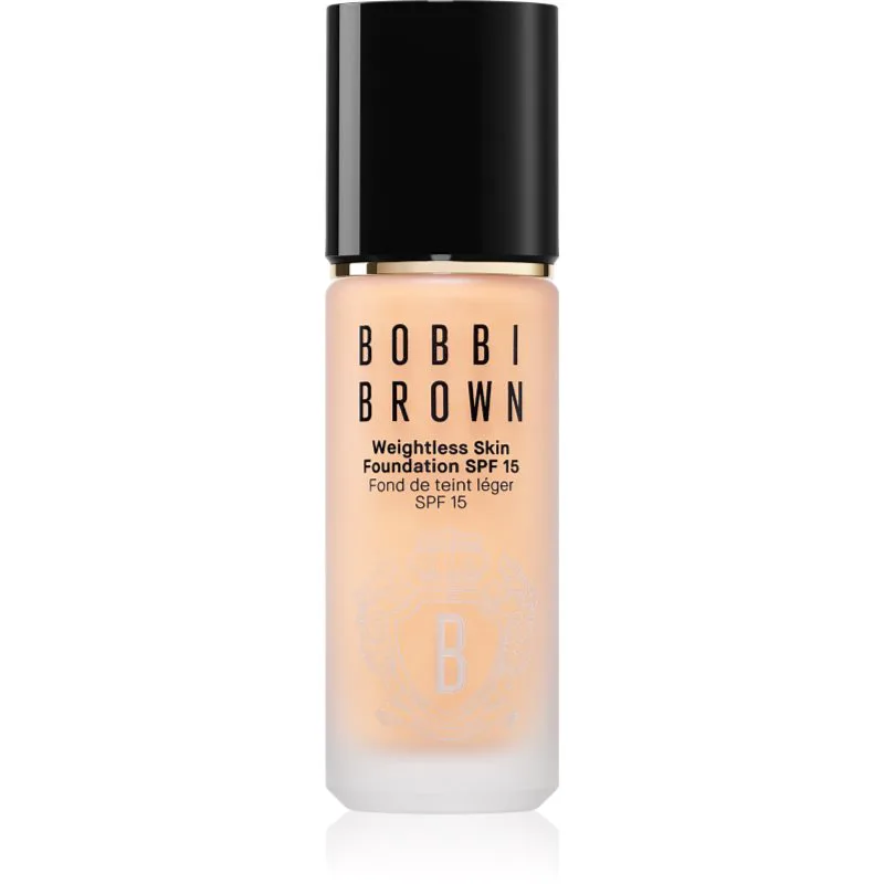 Bobbi Brown Weightless Skin Foundation SPF 15 μακράς διαρκείας μεικ απ με ενυδατικό αποτέλεσμα απόχρωση Golden Μπεζ 30 ml