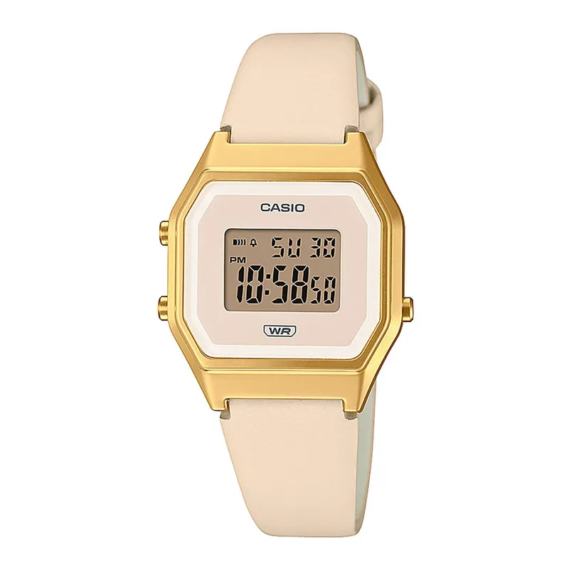 CASIO Vintage Light Ροζ Leaher Strap LA680WEGL-4EF