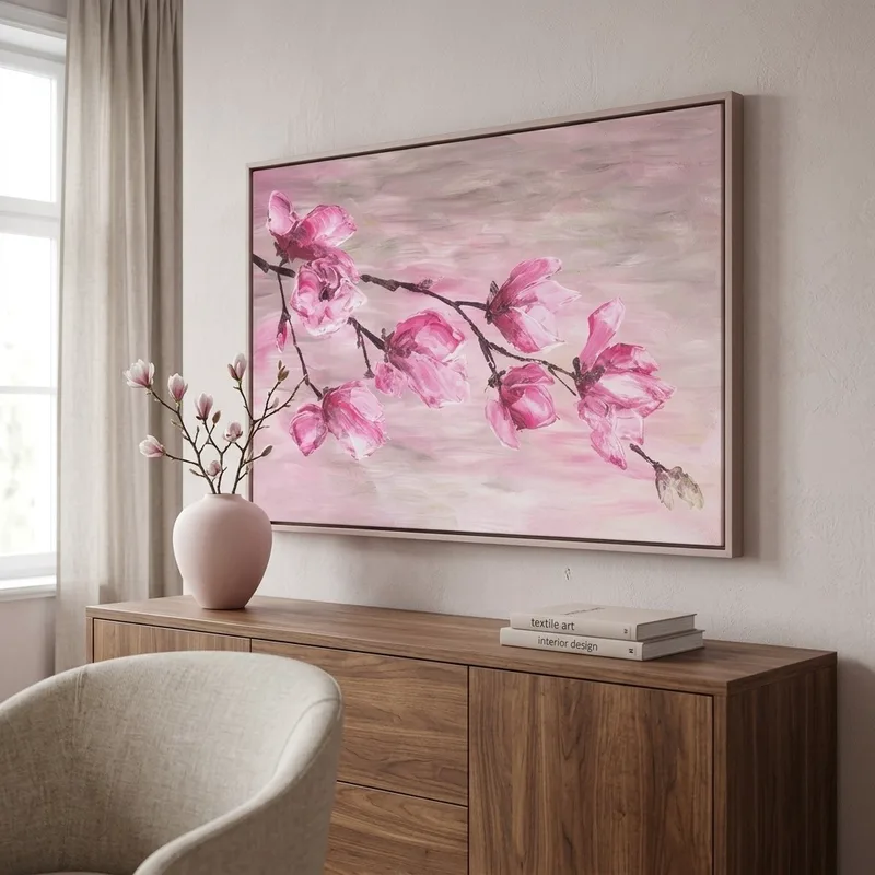 Πινακας σε καμβά MAGNOLIA BRANCH