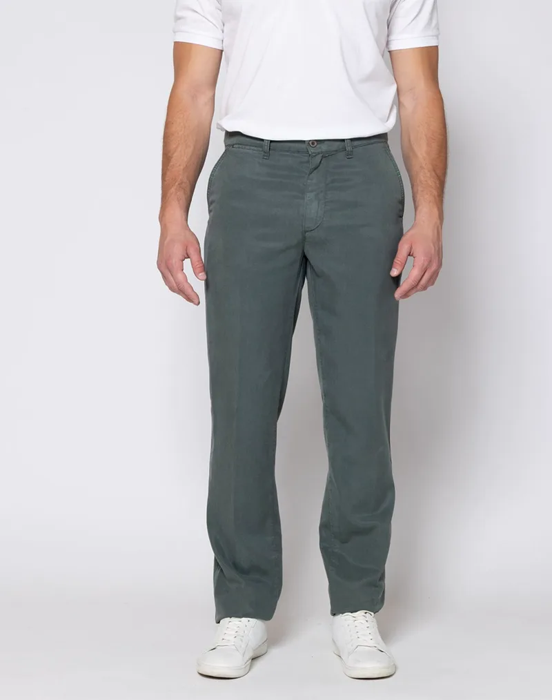 THE BOSTONIANS ΠΑΝΤΕΛΟΝΙ CHINOS TENCEL REGULAR FIT 3CN2592025-OLIVE Olive