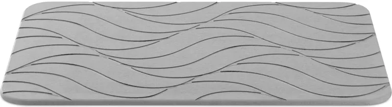 Navaris Diatomaceous Earth Bath Mat - Αντιολισθητικό Απορροφητικό Χαλάκι Μπάνιου / Κουζίνας από Γη Διατόμων - 39 x 60 cm - Dark Grey (59868.19)