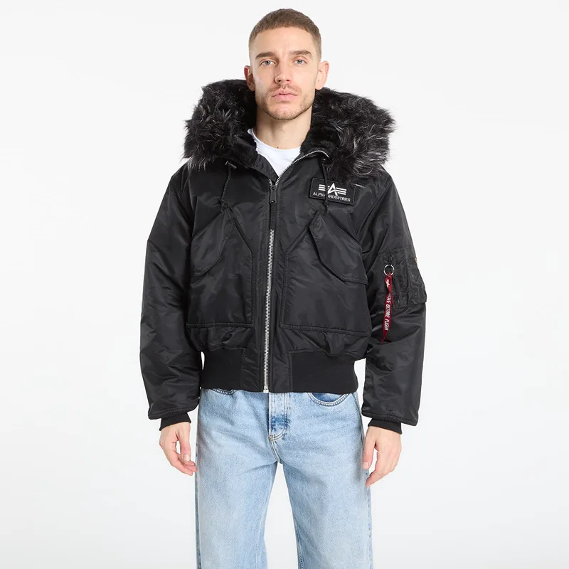 Μπουφάν Alpha Industries 45P Hooded Custom Black XXL