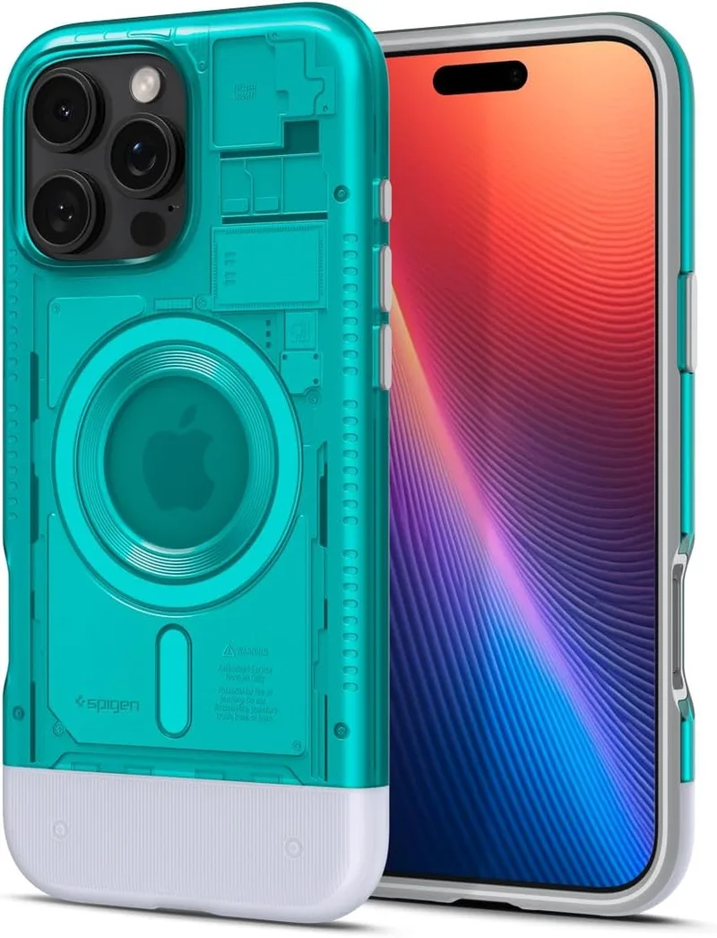Θήκη Apple iPhone 16 Pro Max - Spigen Classic C1 MagFit Ανθεκτική Σκληρή με MagSafe - Bondi Blue (ACS08019)