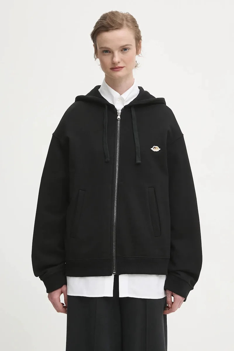 Βαμβακερή μπλούζα Fiorucci Angel Patch Regular Fit Zip Up