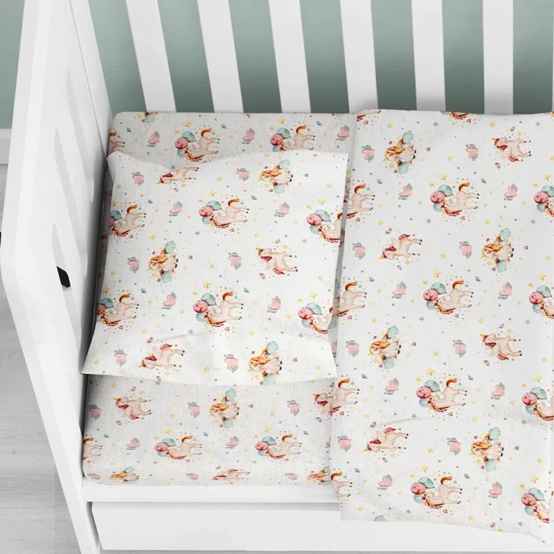 Βρεφική Μαξιλαροθήκη 35x45 Dimcol Unicorn 209 Salmon 35x45
