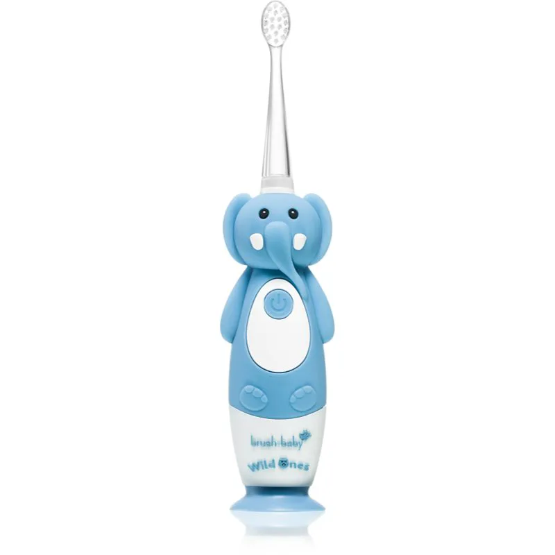 Brush Baby WildOnes WildOne ηλεκτρική οδοντόβουρτσα +2 κεφαλές αντικατάστασης για παιδιά Elephant 1 τμχ