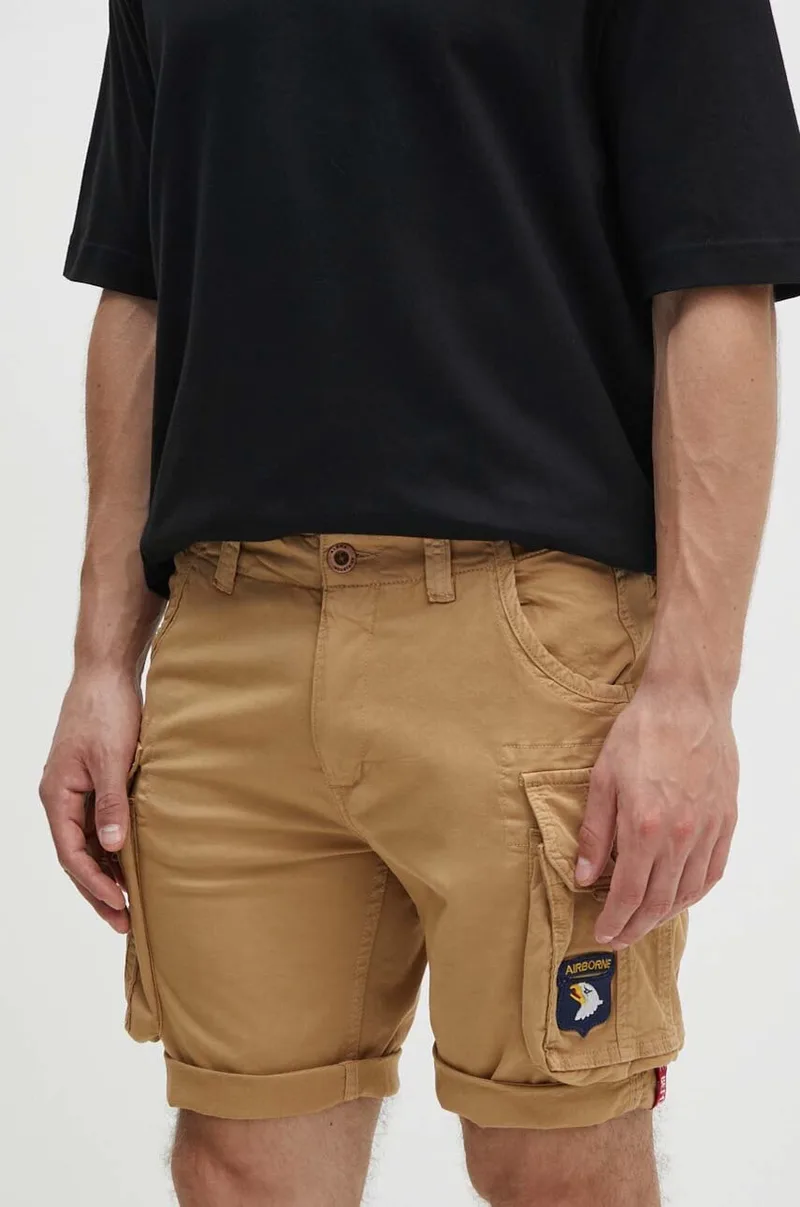 Alpha Industries σορτς cargo ανδρικά από βαμβάκι με ελαστάν