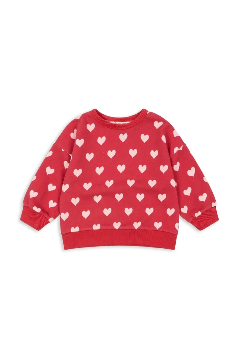 Παιδική βαμβακερή μπλούζα Konges Sløjd LOUPY LOU SWEAT SHIRT OCS