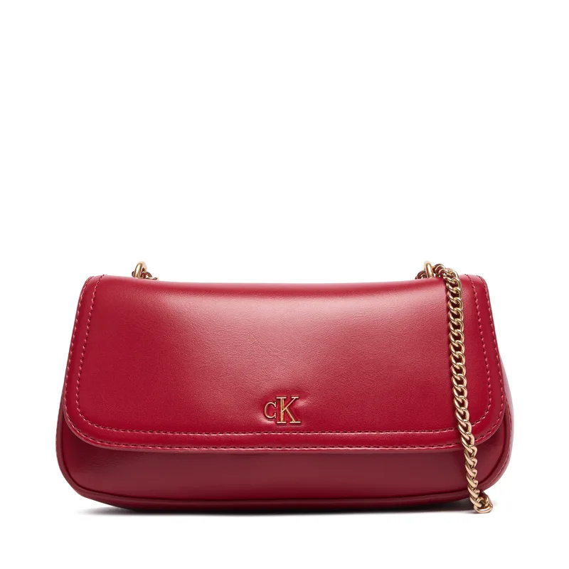Τσάντα Calvin Klein Ck Convertible Chain Small Bag LV04F3172G Μπορντό