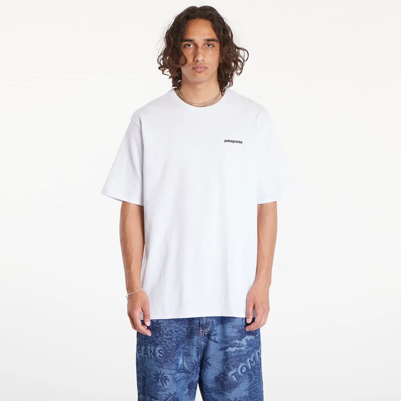 T-shirt Patagonia M's P6 Logo Responsibili Tee White S