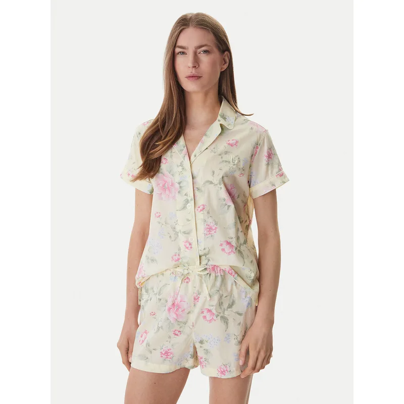 LAUREN RALPH LAUREN Πιτζάμα ILN12493 Κίτρινο Regular Fit