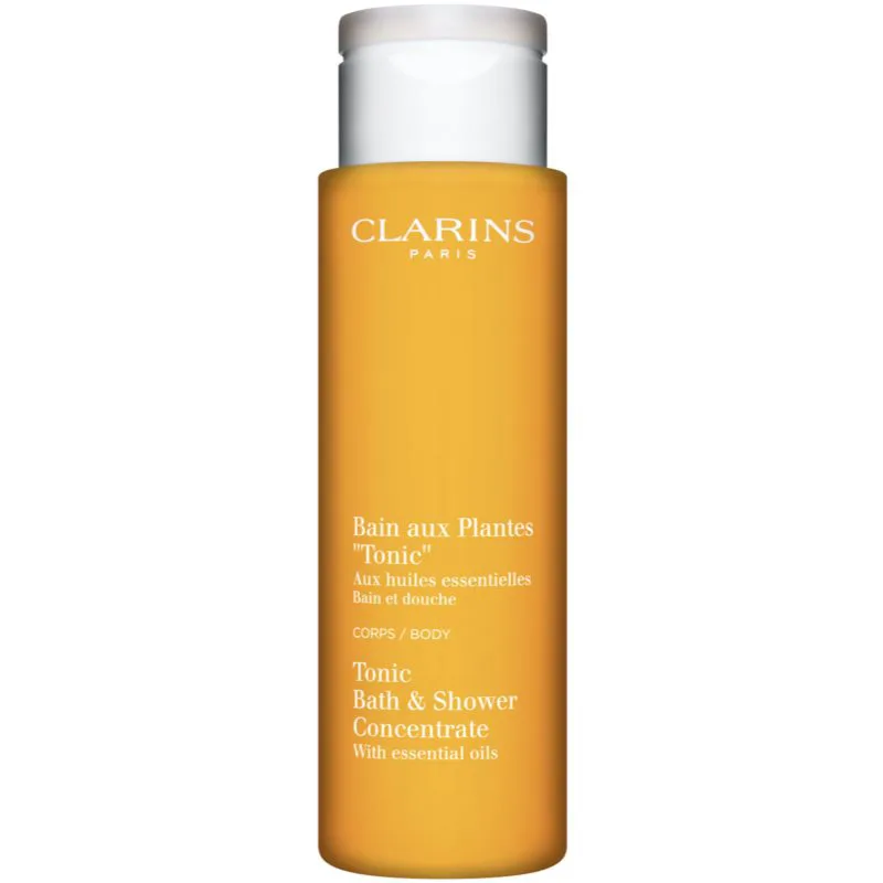 Clarins Tonic Bath & Shower Concentrate τζελ για ντους και μπάνιο με αιθέρια έλαια 200 ml
