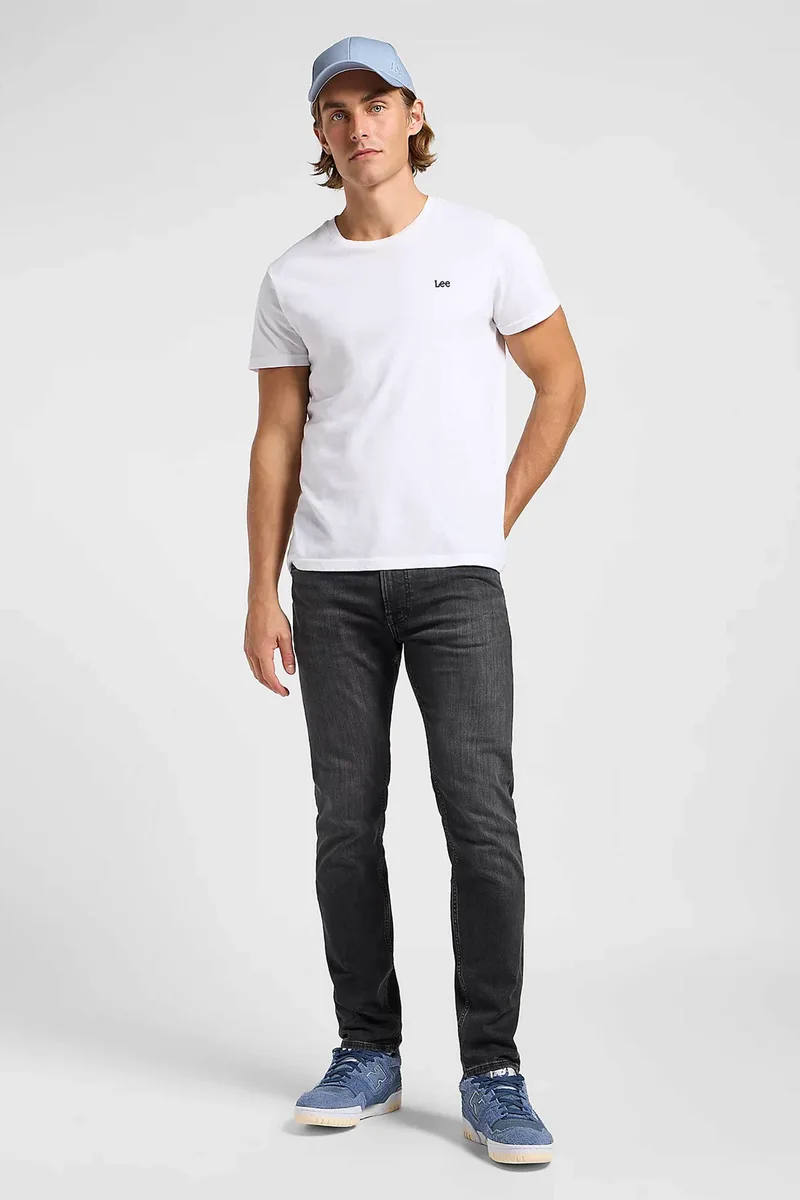 Lee® ανδρικό τζιν παντελόνι πεντάτσεπο Slim Straight Fit "Rider" - 112363851 Μαύρο