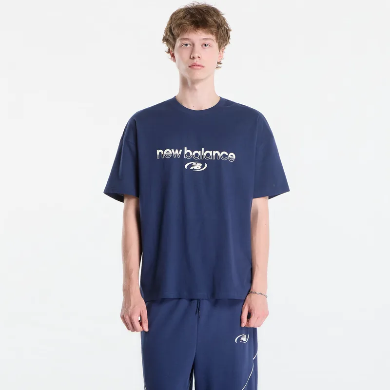 T-shirt New Balance Trackside T-Shirt Nb Navy M